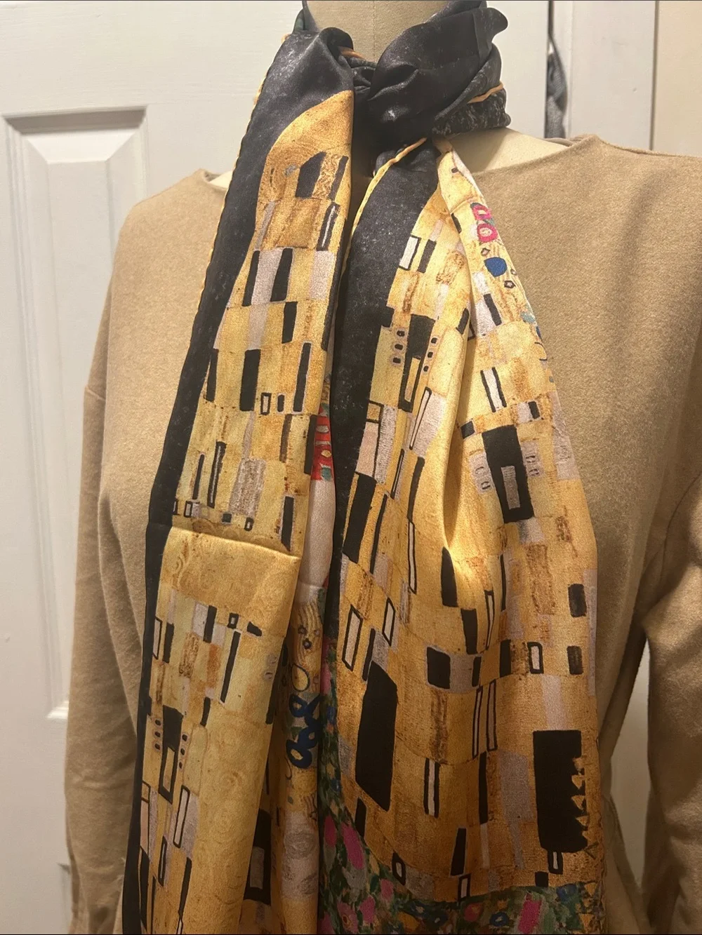 Gustav Klimt “The Kiss” Silk Scarf